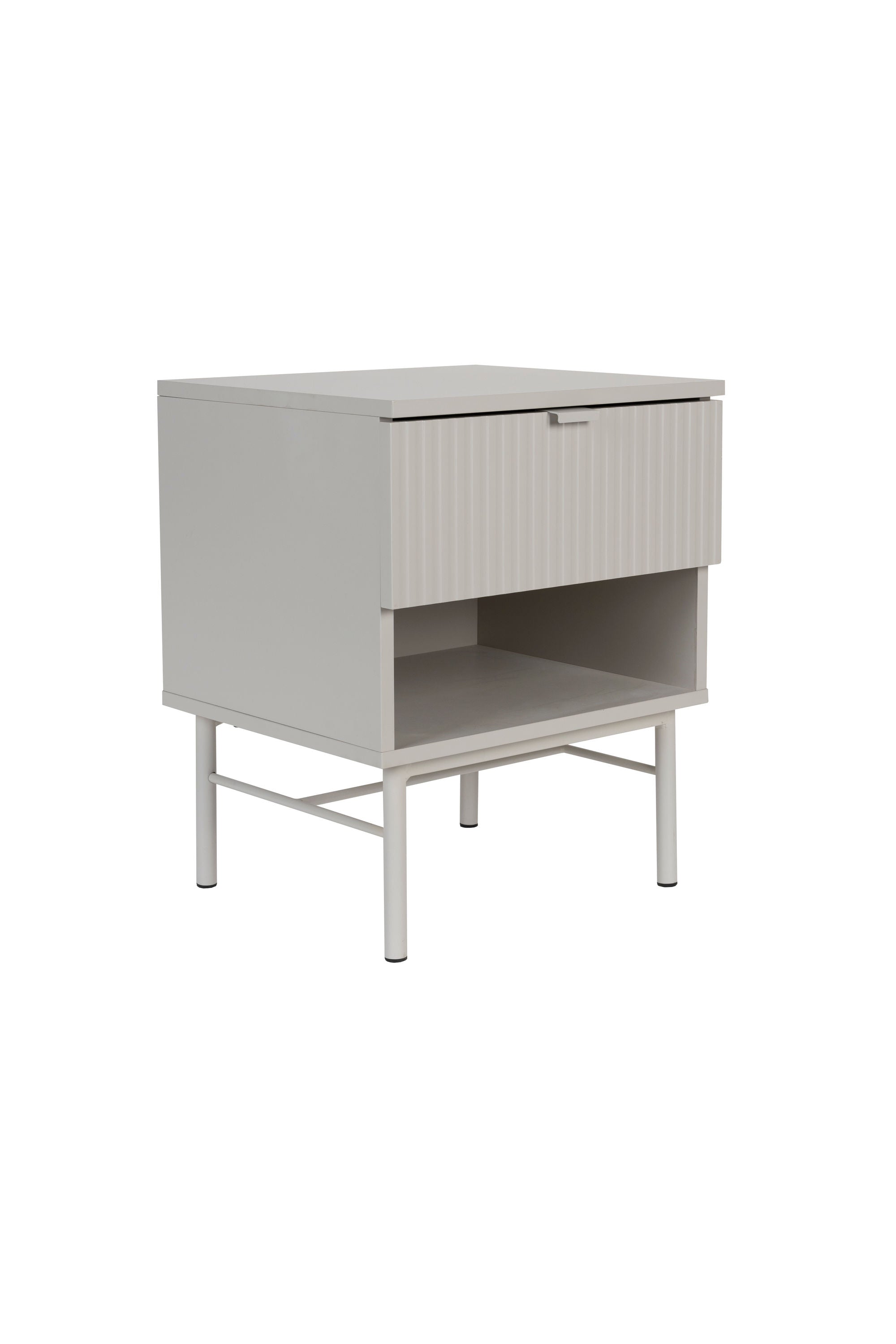 Cayo White Bedside Table